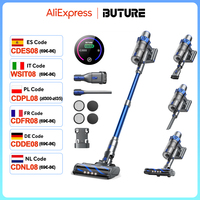 BUTURE 450W 38KPA Handheld Wireless Cordless Cleaner Vacuum Up to 55 Mins Runtime Anti-Winding Brush and 1.5L Large Dust Cup