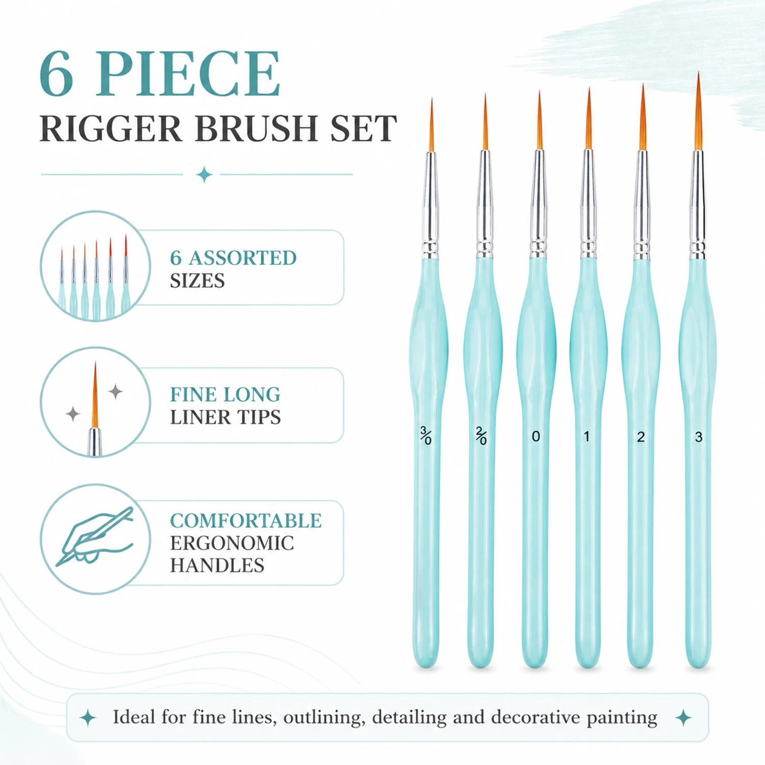 Rigger Pinselset 6-teilig, fei – Detailing Brush Set Bewertung und Preis