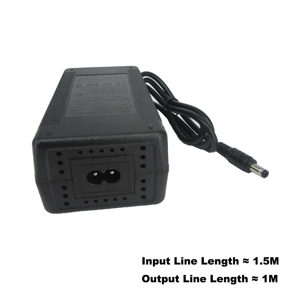 12V 24V 36V 48V 52V Lithium Battery Charger 12.6V 16.8V 25.2V 29.4V 42V 54.6V 58.8V 10A 5A 4A Li-ion Charger With Fan DC