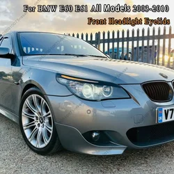 Car Headlight Eye Eyebrow Lids for BMW E60 E61 5 Series 520i 525i 530i 540i 545i 550i M5 All Models 2003-2010 Car Lamp Stickers