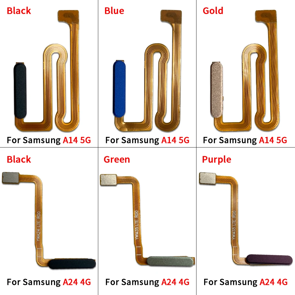 

Хорошее качество, кнопка «Домой», сенсорный датчик идентификации, гибкий кабель, запасные части для Samsung A14 5G A24 4G