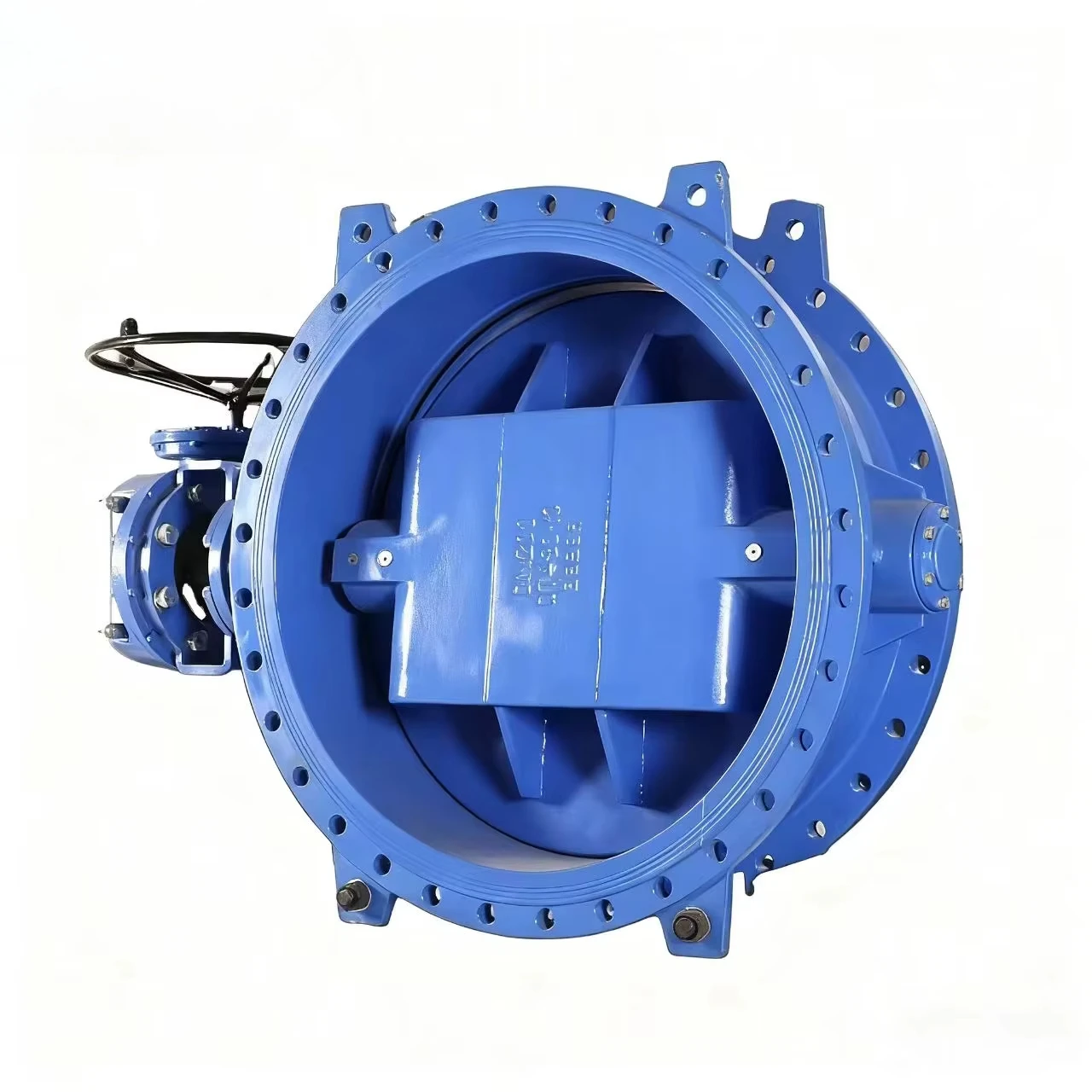 

Двойная эксцентриковая ручная турбина с мягким уплотнением, фланцевый дроссельный клапан, поддерживающий настройку OEM ODM для воды, среднего применения