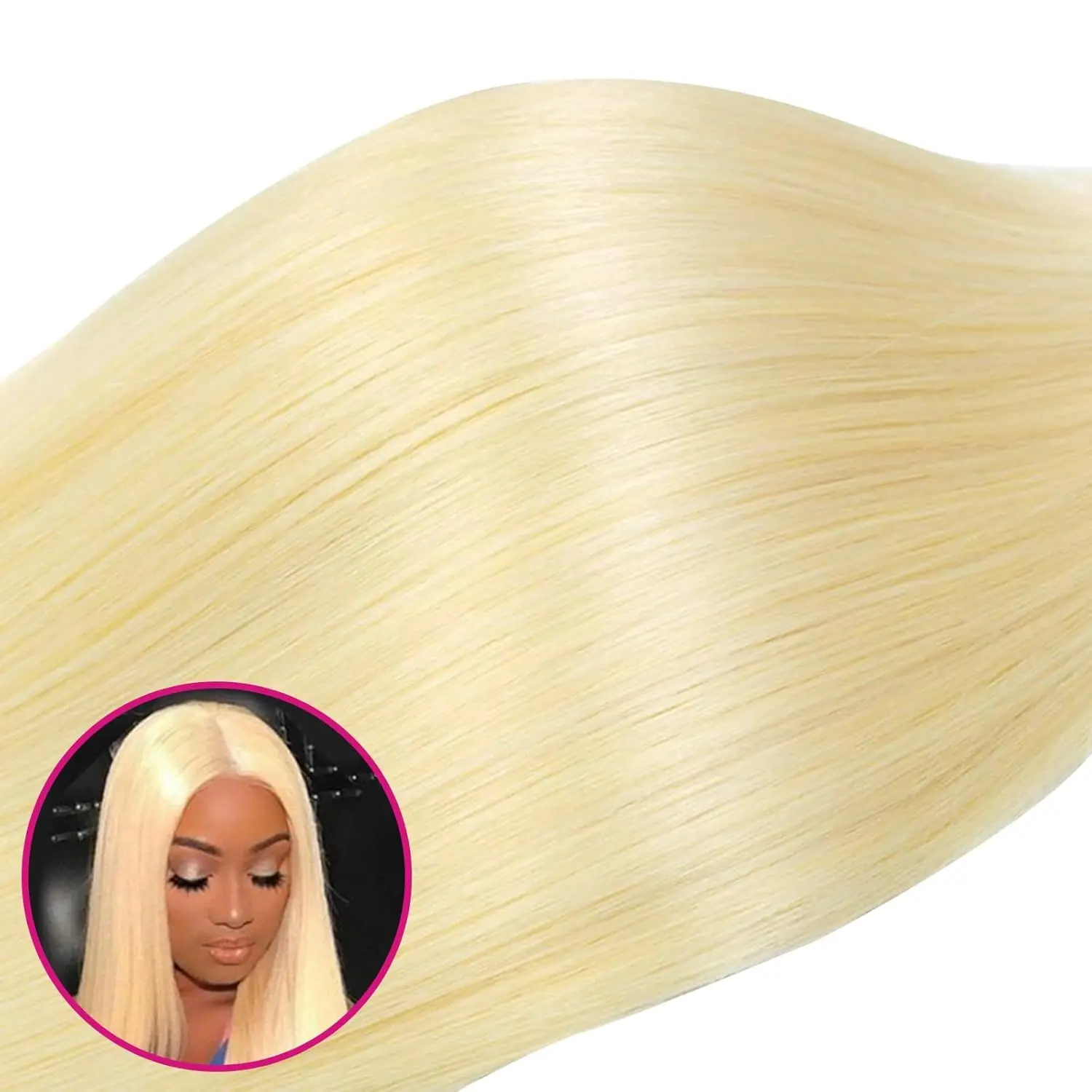 613 حزم شعر بشري أشقر مستقيم 1 قطعة حزم مستقيمة 100% حزم شعر بشري