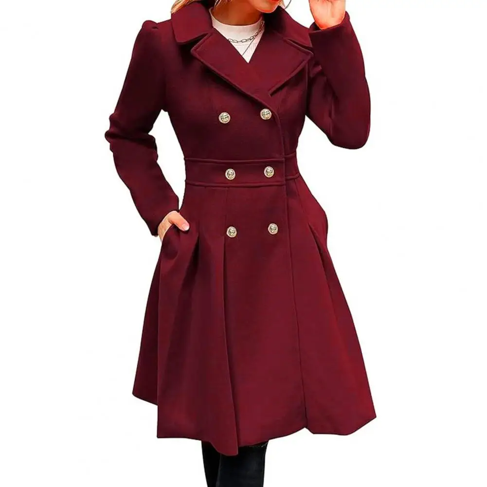 Fashionable temperament coat women fall 2025 popular new Korean version waist slim medium-length trench coat