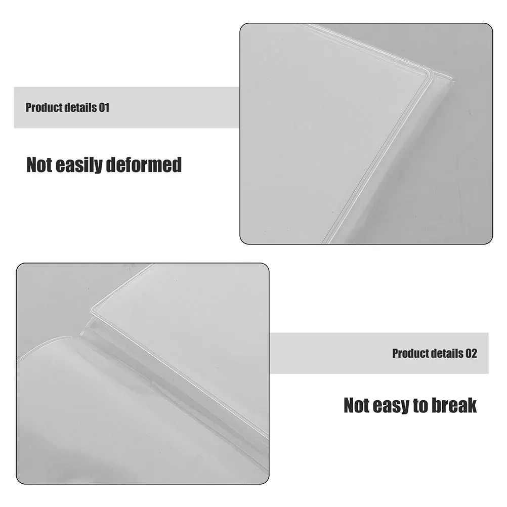 Plastic Mahjong Card Cover Foldable Holder Protective Sleeve for Score Cards Game Supplies Transparent Domino Gaming
