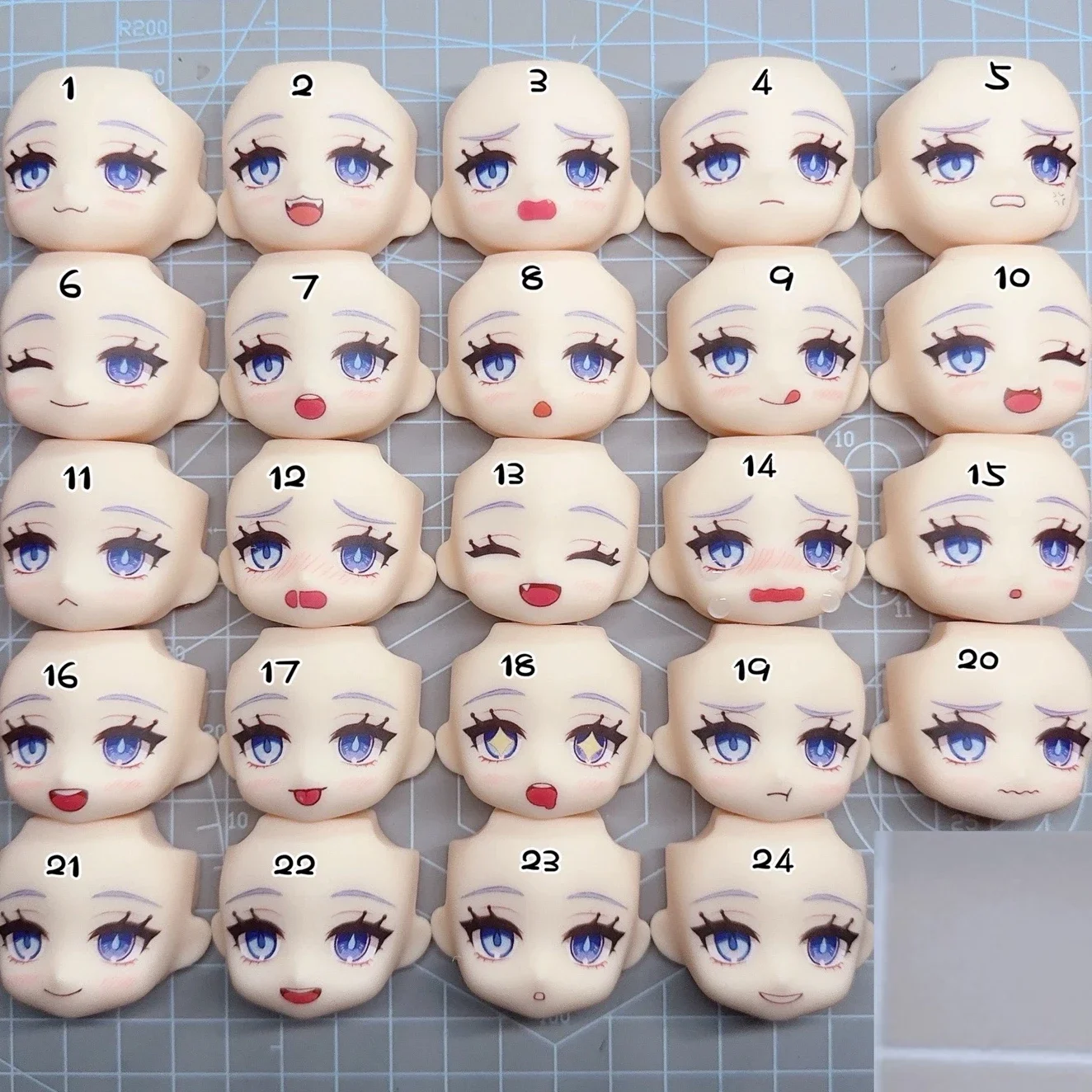 Furina Ob11 Faceplates Fucalors 1/12 YMY Doll Accessories Handmade Water Sticker Faceplate Anime Game Cosplay