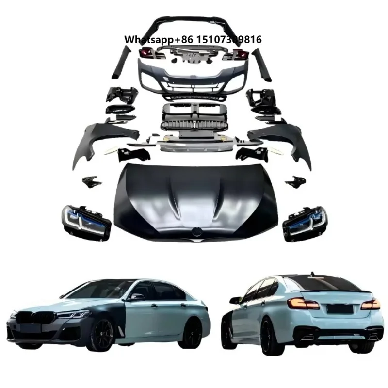 

For 5 Series F10/F18 G30 Front/Rear Bumper Body Kit M-Tech Style PP Material Bolt-On Universal Fitment 1-Year Warranty