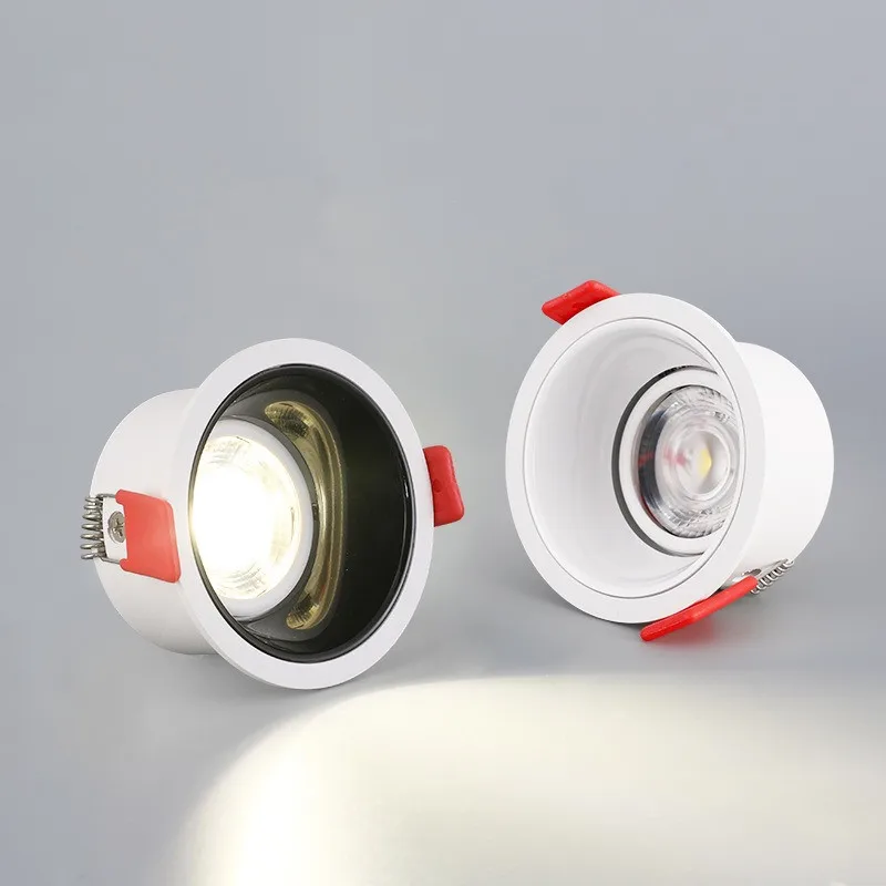 

Dimmable LED COB Downlight 5W 7W 10W 12W 15W 18W Recessed Spot Light Bulb Aluminium White Black Silver For Home Store Lighting