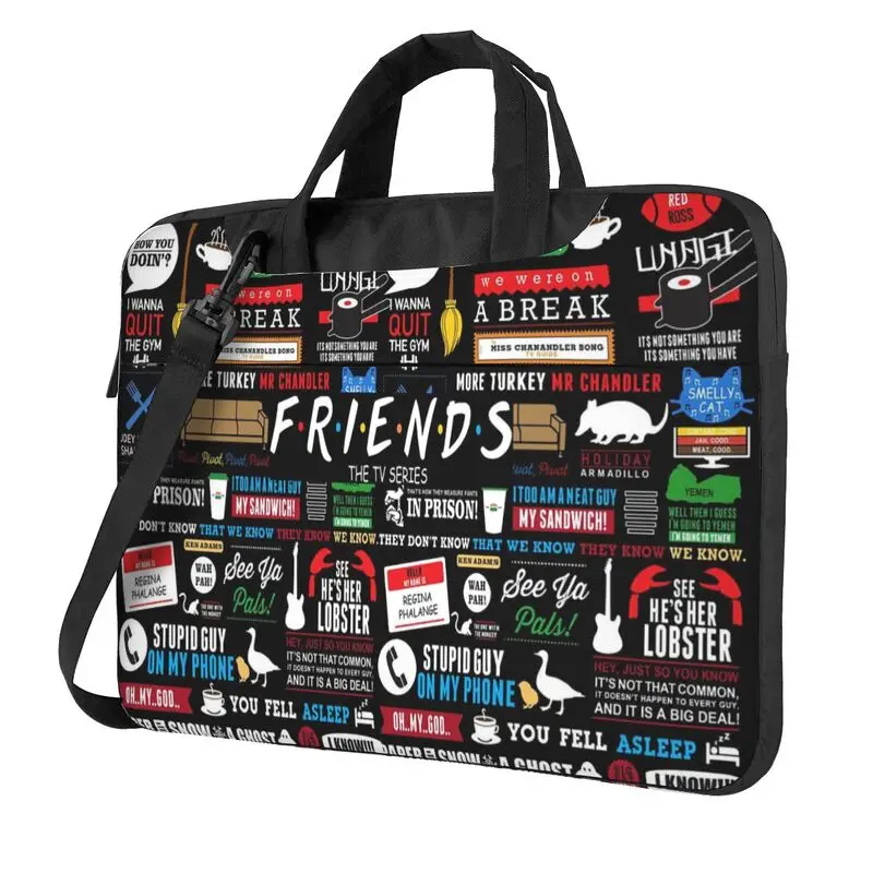 

Classic TV Show Central Perk Friends Print Laptop Shoulder Bag Compatible with 13/14/15.6 Inches Laptop Netbook PC Cover Pouch