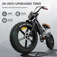 JANSNO X50 Electric Bike 750W Motor 48V14AH/17AH Battery All-terrain Two-wheel Electric Vehicle Adult 20*4.0 Fat Tire E Bike