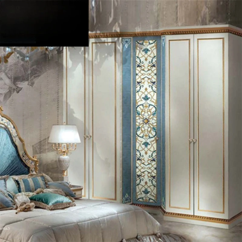 Neoclassical four-door wardrobe shell parquet luxury