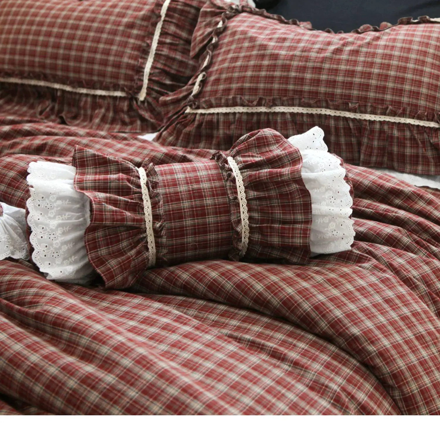 New Lace Cushion Candy Design Bed Decorative Bedding Cute Pillow Throw Pillows Cushions Princess Ruffle Lumbar Pillow Sofa