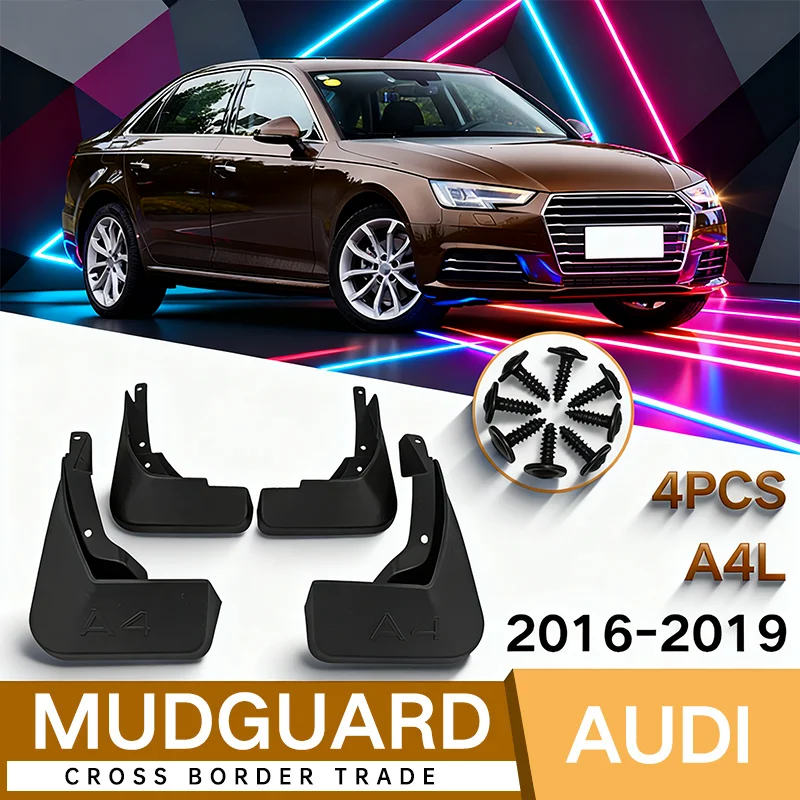 

Для Audi A4L 2016-2019 2017, автомобильная шина, крыло, мягкое крыло, плитка, защита колес, 2018, передняя и задняя защита от царапин