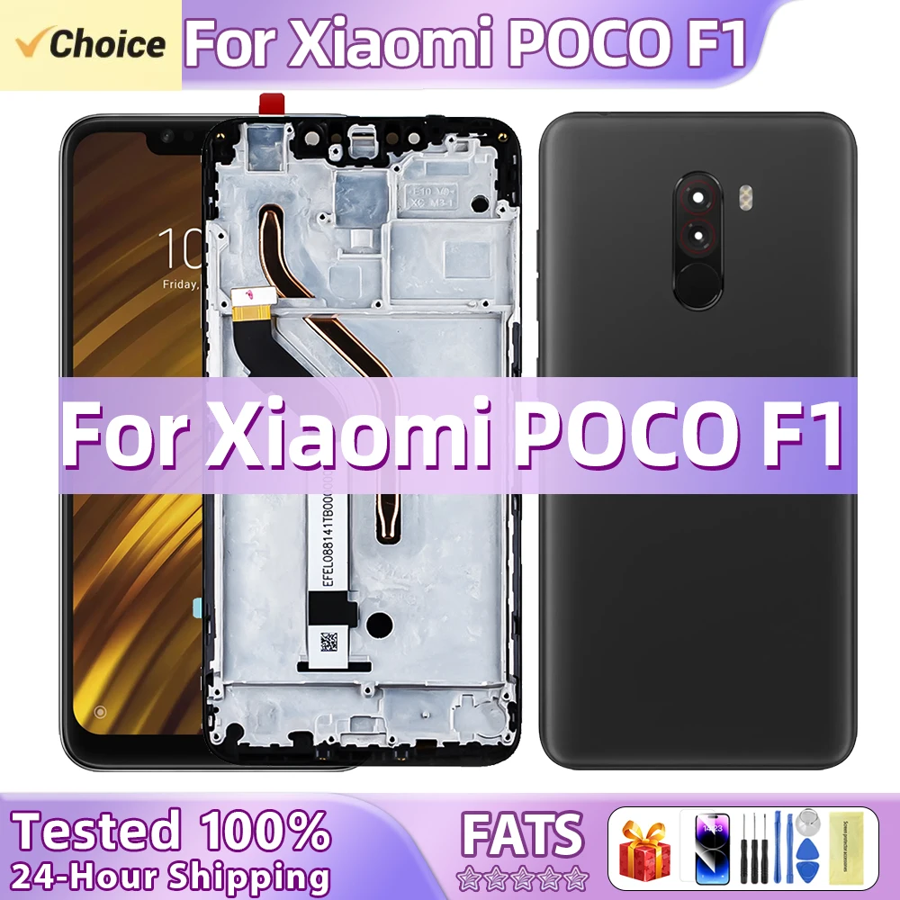 6.18'' For Xiaomi Mi Pocophone F1 LCD M1805E10A Display Touch Screen Digitizer Assembly Replacement For Xiaomi Poco F1 Screen