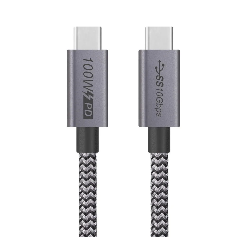 YOCPONO PD Quick Charge Cable 100W Data Cable USB3.1Gen2 Video 4K HD 10GBPS With E-MAEK Chip 5A