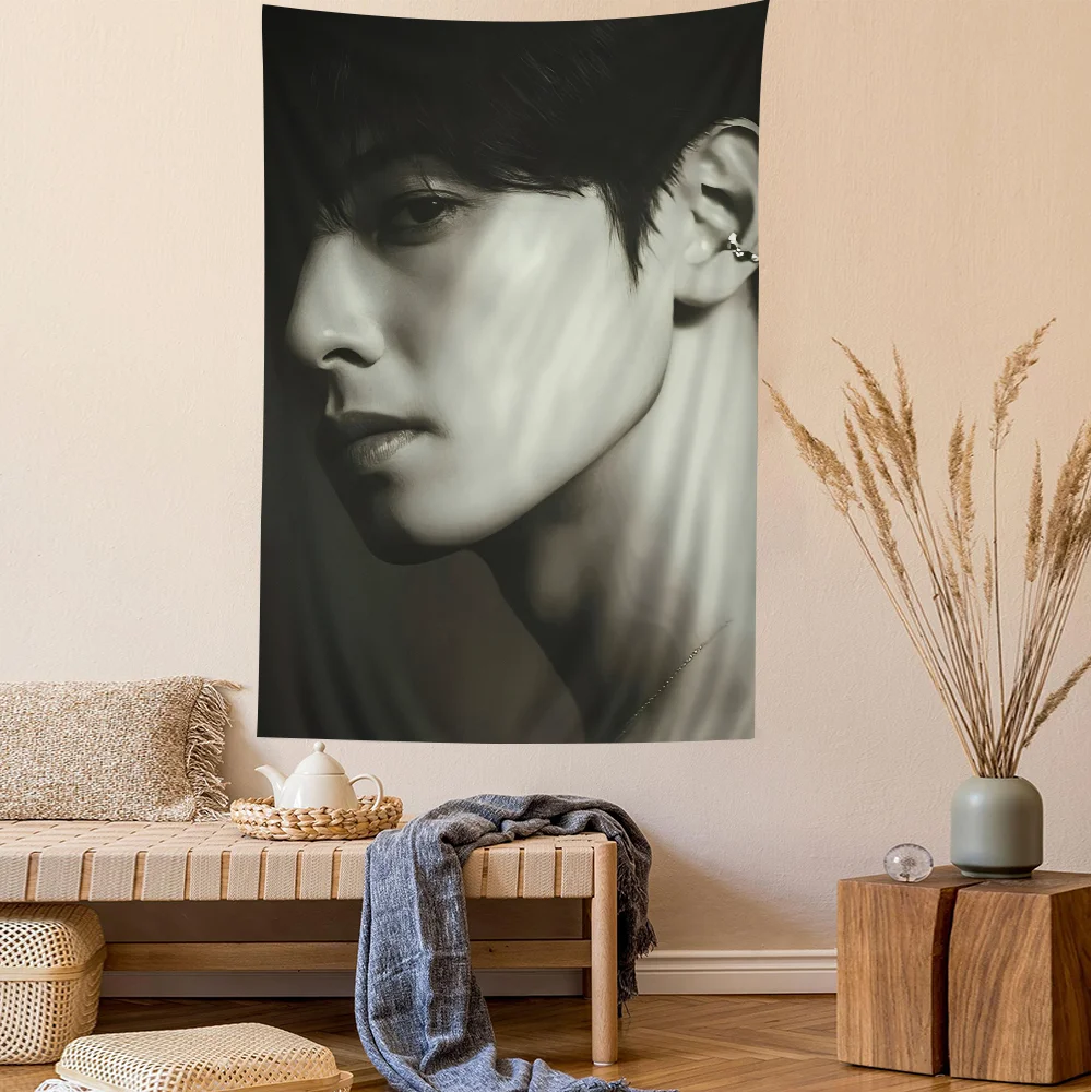 Korea Cha Eun Woo Wall Tapestry Home Decoration hippie bohemian decoration divination INS Home Decor