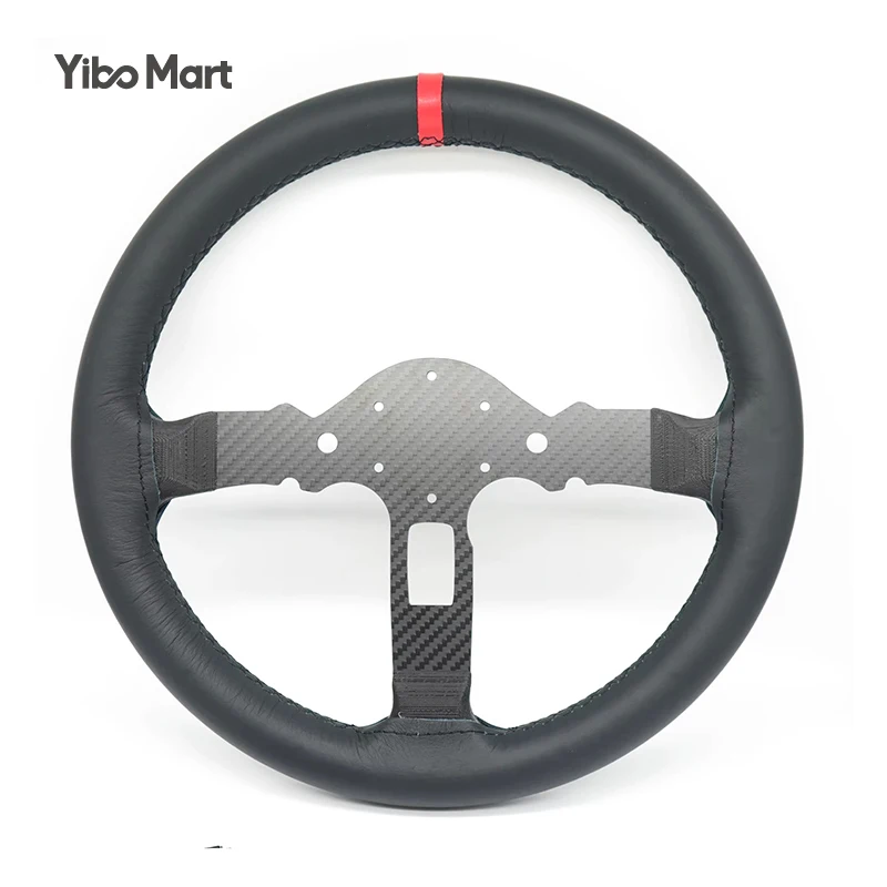 Volante de Carreras SIM de 13 Pulgadas, Volante Modificado de Fibra de Carbono para Logitech G29 G923