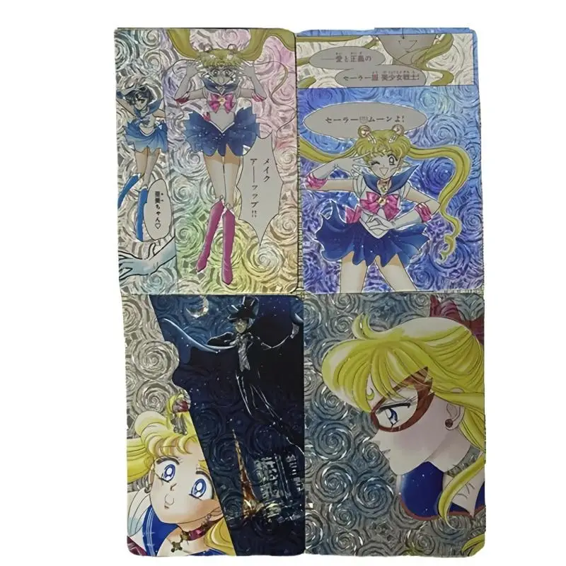 SAILOR Moon แฟลชการ์ด Usagi Tsukino Mizuno Ami Aino Minako Van Gogh Series DIY 10Pcs อะนิเมะคอลเลกชันการกระทําของเล่นตัวเลขของขวัญ