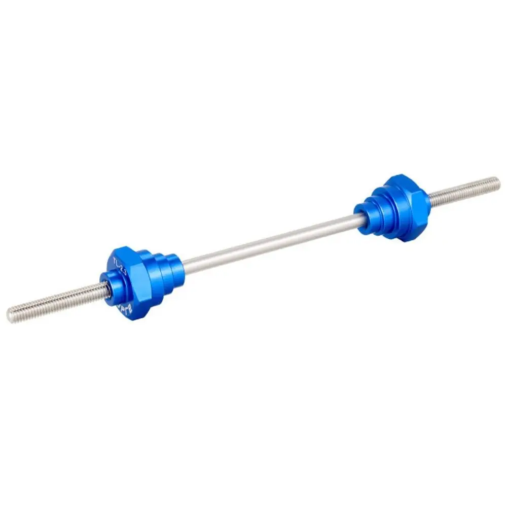 

New Aluminum Alloy Bike Barrel Shaft Hub Fixing Rod Blue Silver 12/15/20mm Barrel Shaft Flower Drum Wheel Truing Stand Adapter