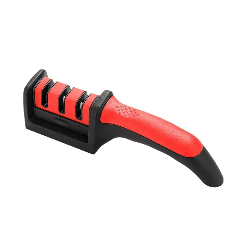 Imagem -02 - Multi Funcional Três Stage Knife Sharpener Household Kitchen Sharpening Stone Tool Novidades Chegou