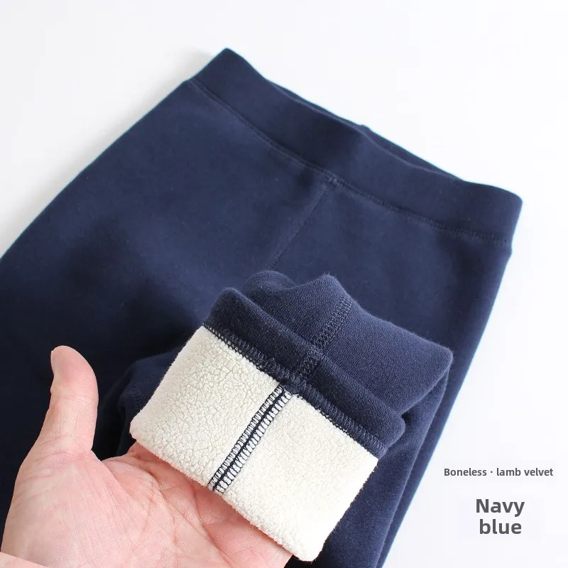 Mädchen Leggings Kind Winter Leggings Solide Warme Enge Baby Kleinkind Verdicken Baumwolle mit Plüsch Hosen Mädchen Thermische Kaschmir Leggings – Detail 4