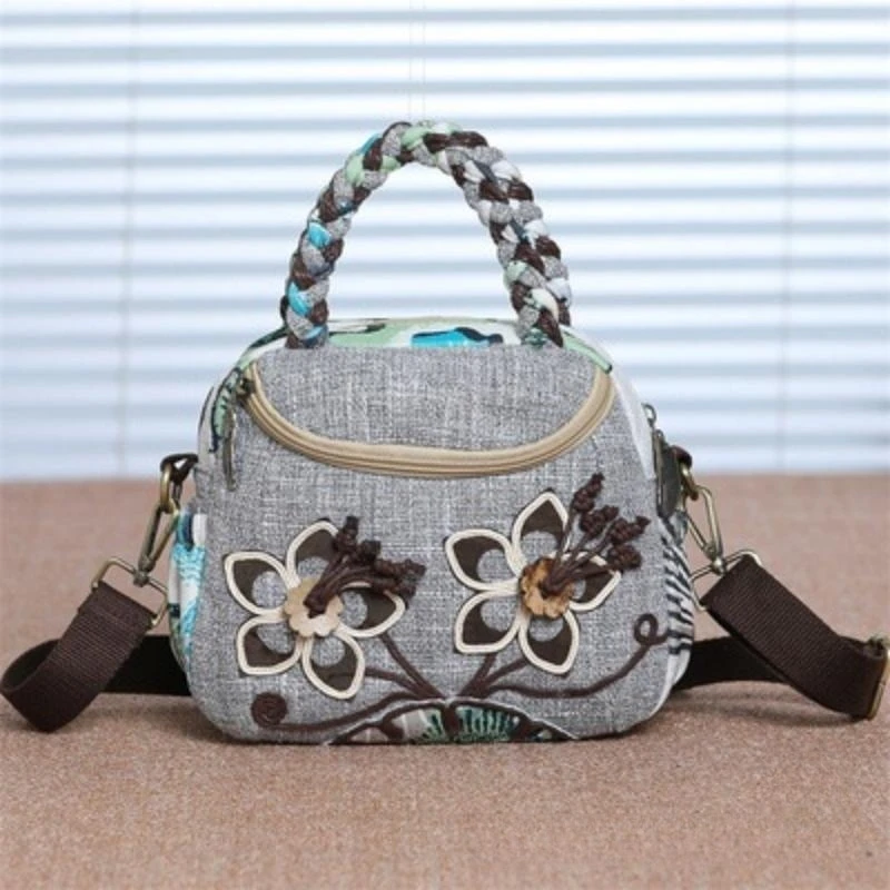 Ethnic Style Versatile, Multi functional, Lightweight, Casual Cloth Bag, Shoulder Bag, Crossbody Bag, Handbag