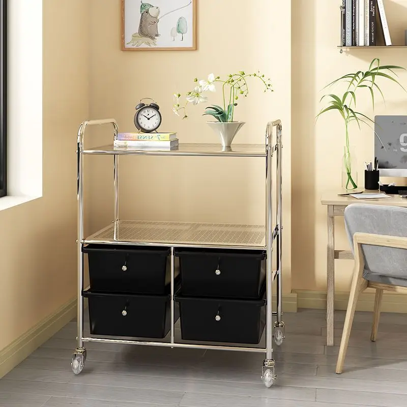 Home Crack Storage Cabinet Drawer Type Cosmetics Locker Home Bedroom Plastic Snack Locker