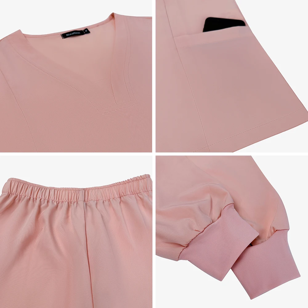 الدعك الأسنان موحدة ممرضة النساء الطبيب البلوزات الطبية مختبر ملابس العمل البيطرية مجموعة الصيدلة فرك دعوى الجملة ملابس العمل