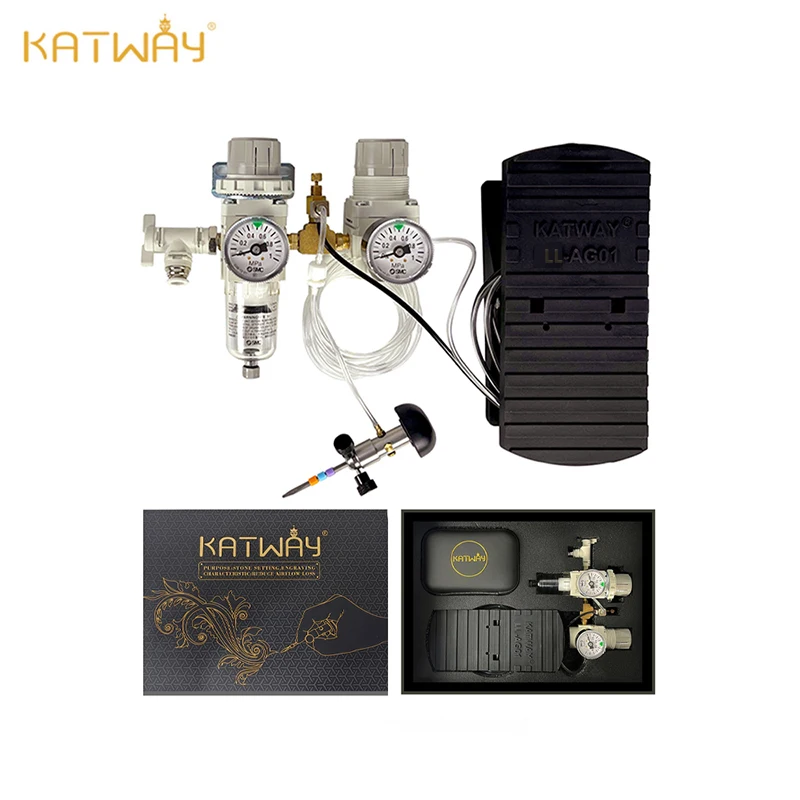 KATWAY Professional Pneumatic Engraving Machine for Precision Graving Jewelry Making Tools LL-AG01