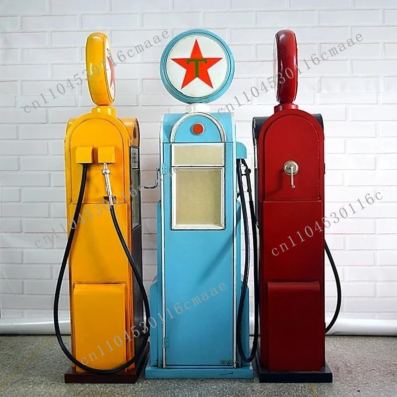 

NEW Retro Gas Dispenser Model Decoration Handmade Storage Cabinet Creative Home Furnishings