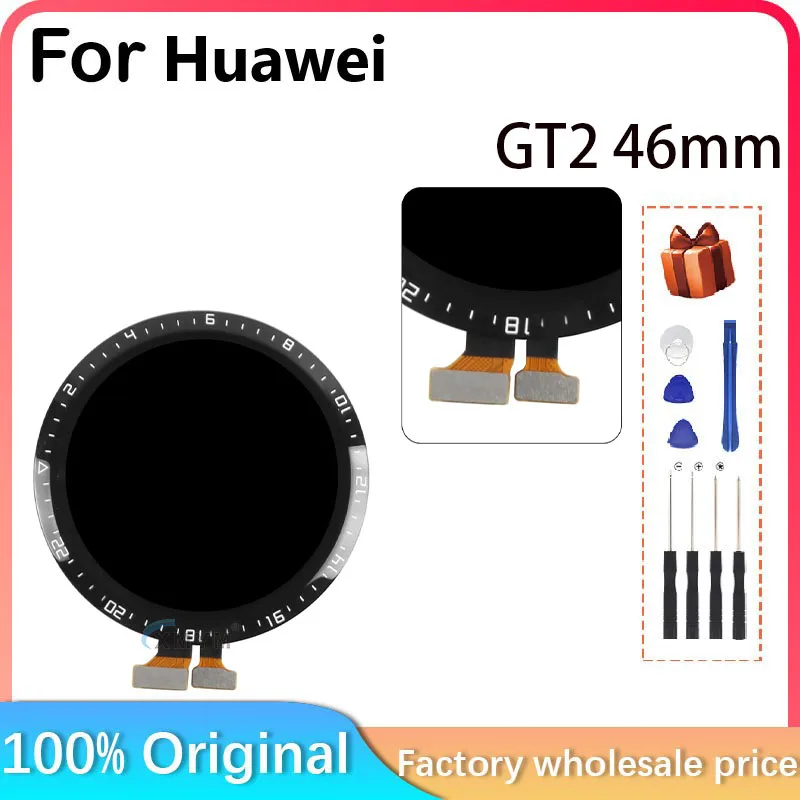 For HUAWEI Watch GT2 46mm LTN-B19 LCD Frameless Display Parts Replacement Repair Use