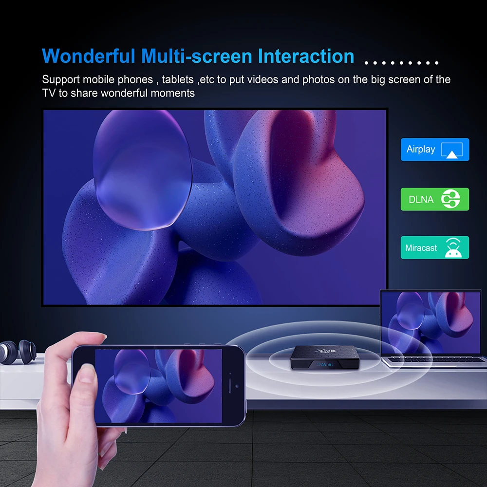 Dispositivo de TV inteligente X98H Pro, decodificador con Android 12,0, 4GB, 64GB, Allwinner H618, cuatro núcleos, 6K, 4K, Wifi6, 1000M, HD, 2GB, 16 GB, 32GB, reproductor multimedia