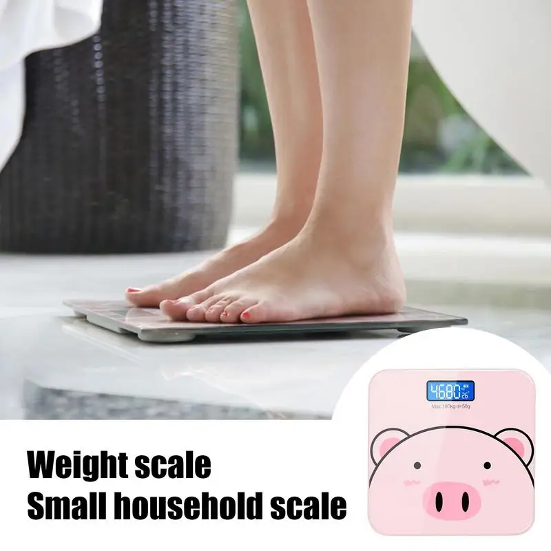 Weight Scales For Body Weight Digital Weight Scale Accurate Smart Bathroom Scale USB Charging Automatic Cartoon Body Scale