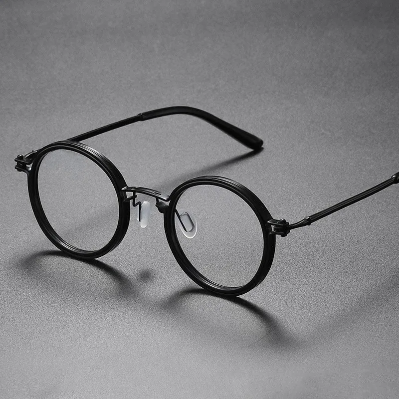 Retro Round Blue Light Glasses for Men Brand Designer Metal Spectacles Frame Women Vintage Computer Eyewear Male UV400 Glasses