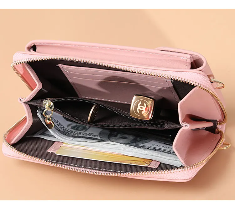 Echte Madley Luxus Schulter Handy tasche Pu Leder Brieftasche Frauen tasche