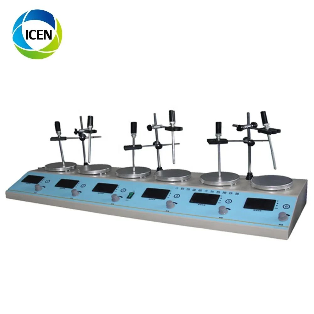 Laboratory Industrial Used Multi Position Magnetic Stirrer Mixer 10 Liter Sh 2 Hot Plate Heating Magnetic Stirrer