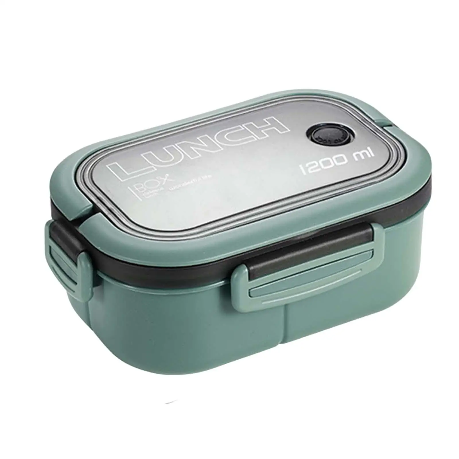 1200ml Lunch Box Food Container 2 Layers 3 Compartment for Your Daily Use Simple to Clean Reusable Accessories Salad Container
