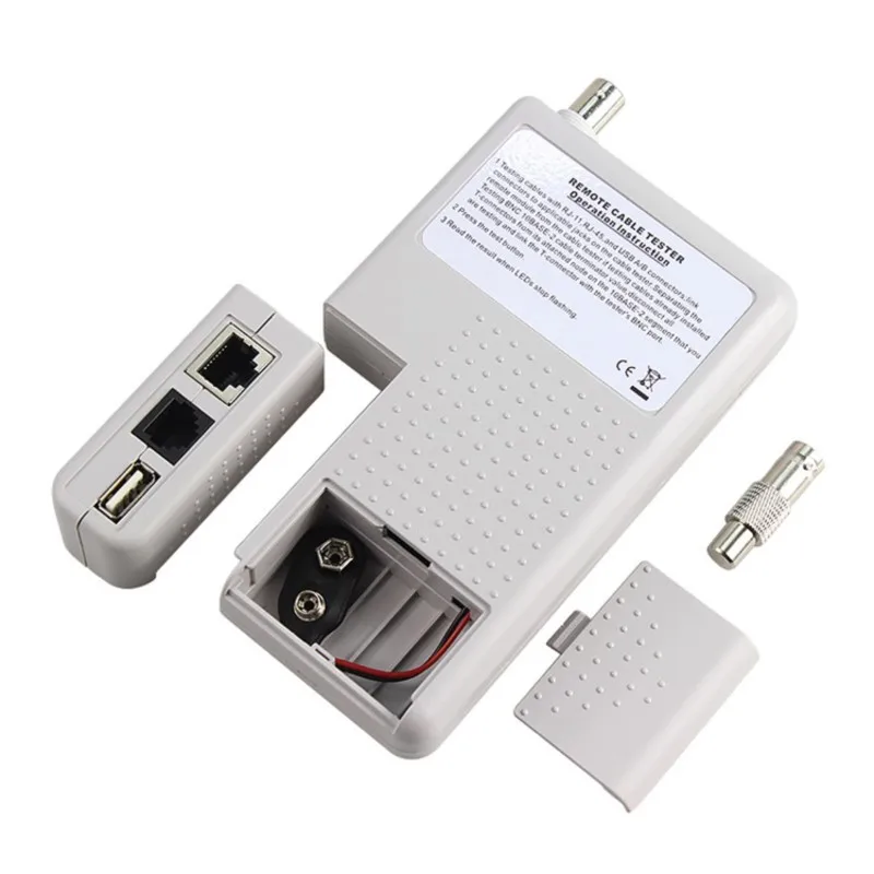 Professional Multi Function 4 In 1 Network Cable Tester RJ45/RJ11/USB/BNC LAN Cable Cat5 Cat6 Wire Tester