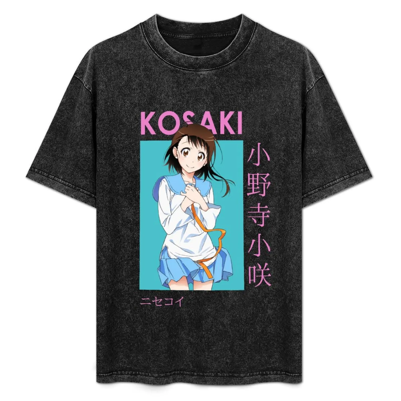 Kosaki Onodera Nisekoi False Love Card Anime T-Shirt custom t-shirts kawaii clothes Short sleeve tee men