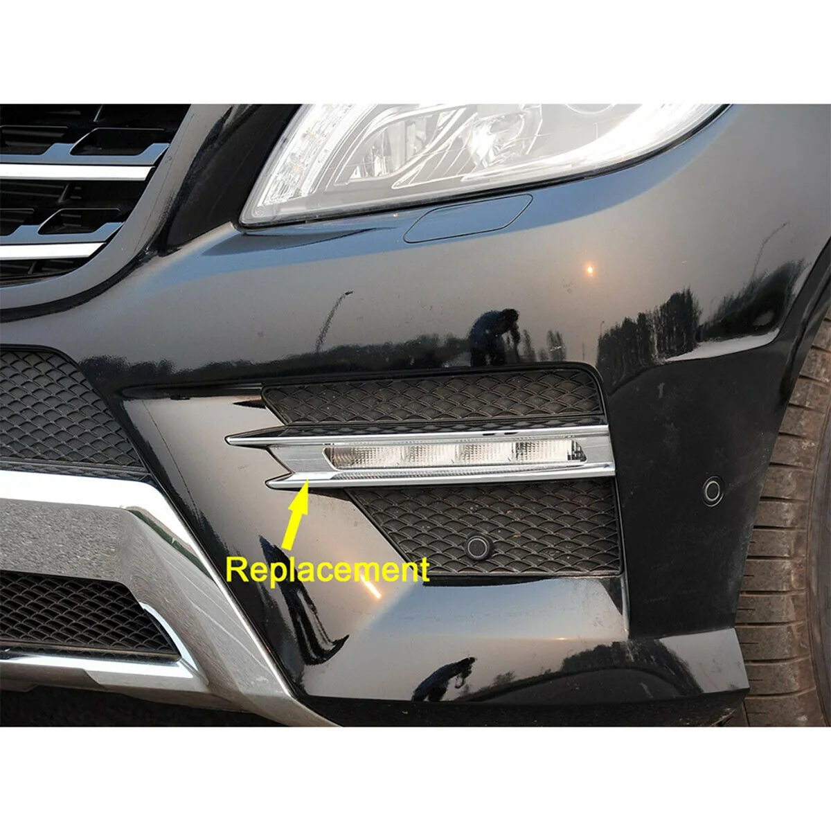 【 Store!!】 Front Grille Daytime Running Light Cover 1668852822 1668852922 1668851374 For Mercedes Benz ML W166 ML250 ML350 M