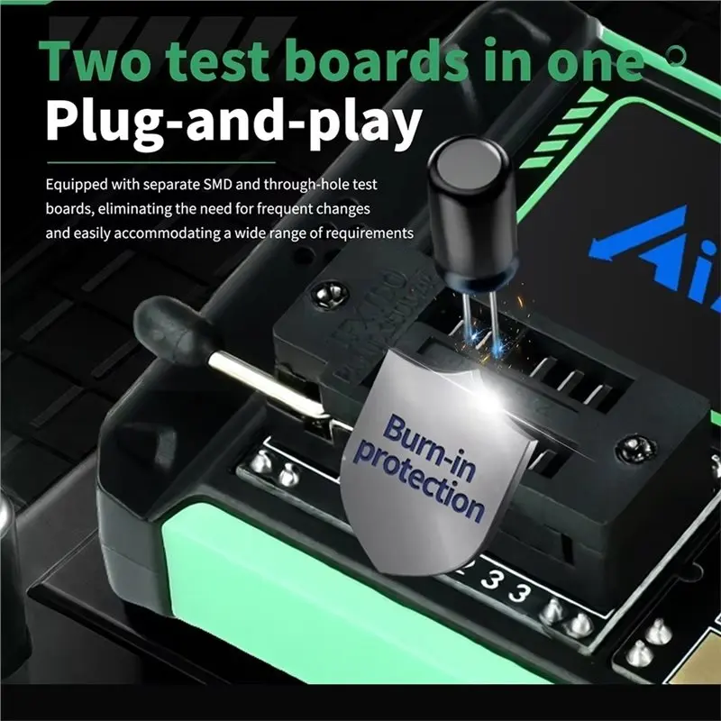 B97A-Resistance LCR ESR Meter Transistor Tester Diode Triode Capacimeter Capacitor Measurement Tool MOSFET NPN PNP SMD