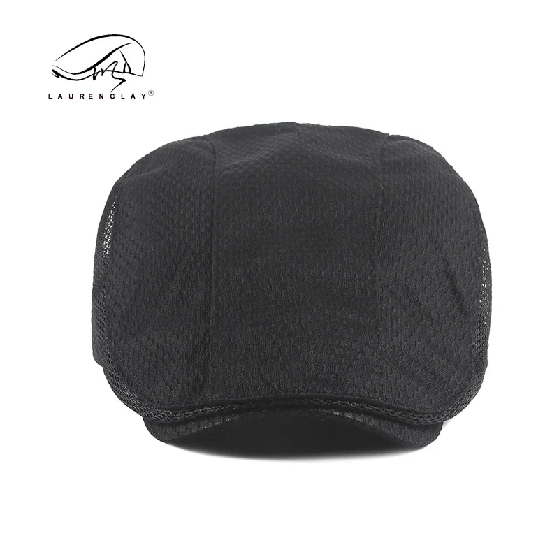 Brand Oohmy Summer Hat for Men Women Breathable Mesh Newsboy Beret Ivy Cap Cabbie Adjustable Vintage Fashion Style