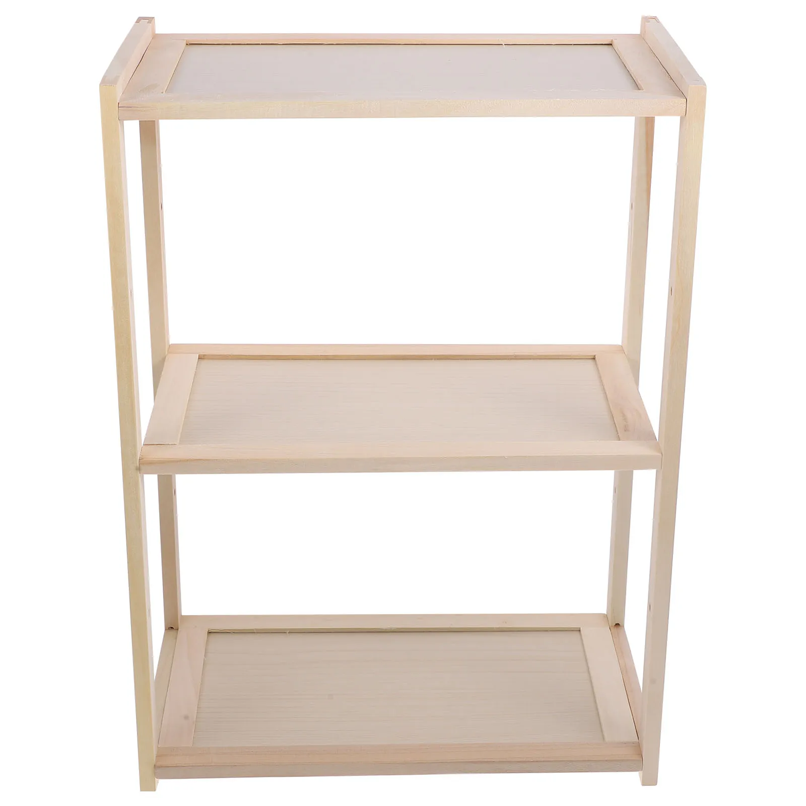 

Wooden Storage Rack 3 Layer Desktop Shelf Makeup ganizer Sundries Holder Kitchen Bathroom Office Large Capacity