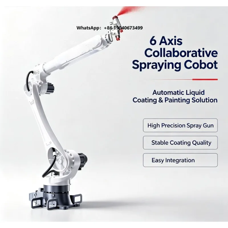 6 Axis Collaborative Painting Robot Automated Liquid Coating Production Line Industrial Spraying Assembly Robotic Equipment xyb