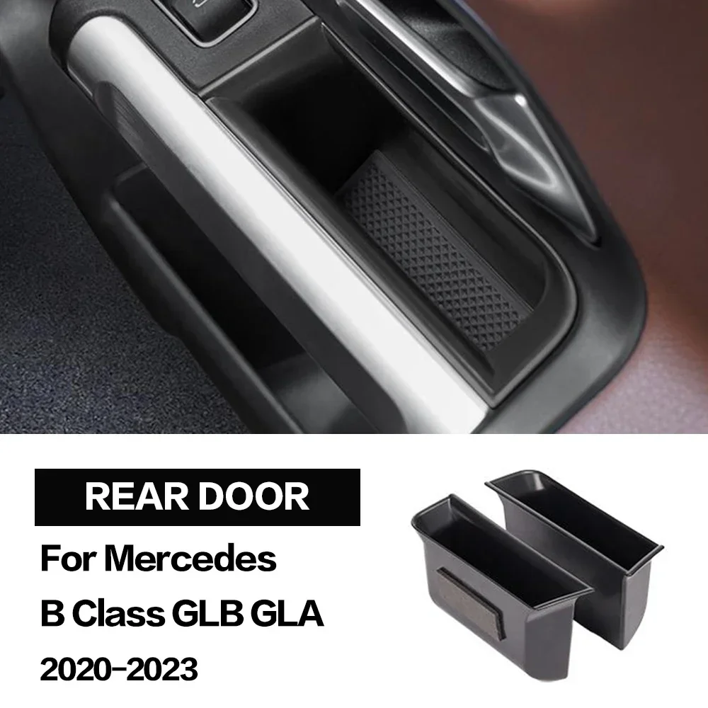 For Mercedes Benz B GLB GLA Class W247 X247 H247 B260 2020 2021 2022 2023 Car Door Handle Storage Box Bag Interior Accessories