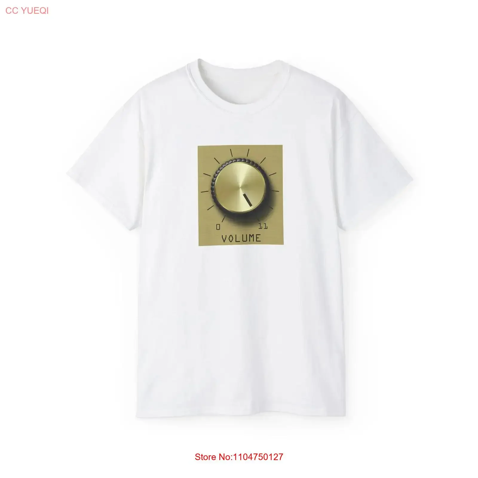 Guitar Amp Volume Knob Goes to 11 Metal Ultra Cotton T Shirt S M L 2XL 3XL vintage Washed Comfortable Casual fashion Slightly