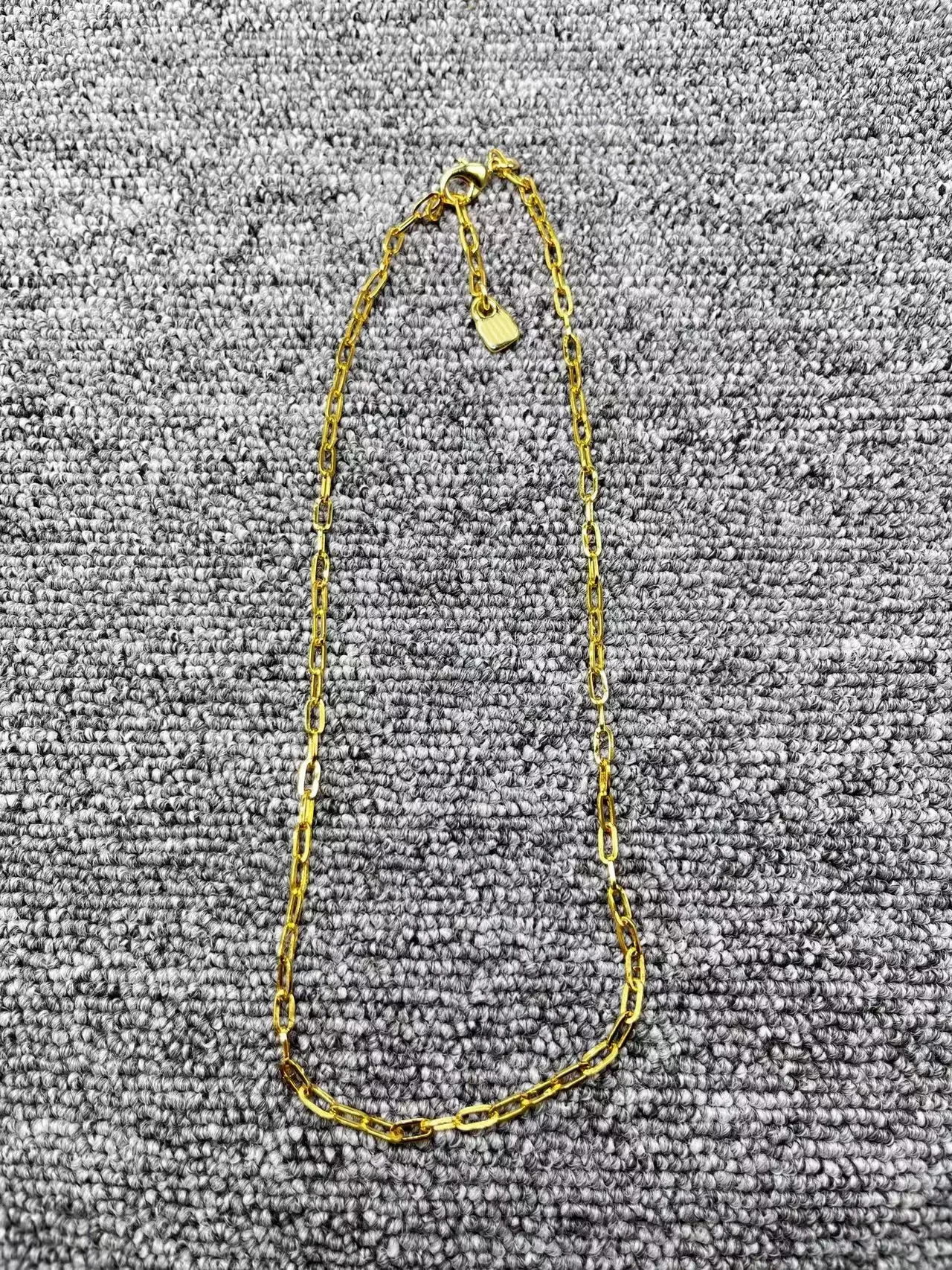 Europe and America Hot Sale High Quality Fashion 925 Electroplated 14K Silver Color Creative Simple Necklace Gift