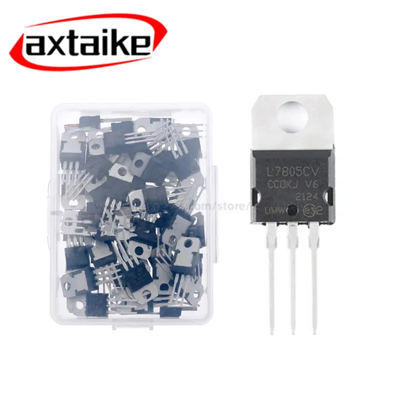 50PCS LM317T L7805 L7806 L7808 L7809 L7910 L7812 L7815 L7818 L7824 L7915 new and original IC Chipset TO-220 L7805CV