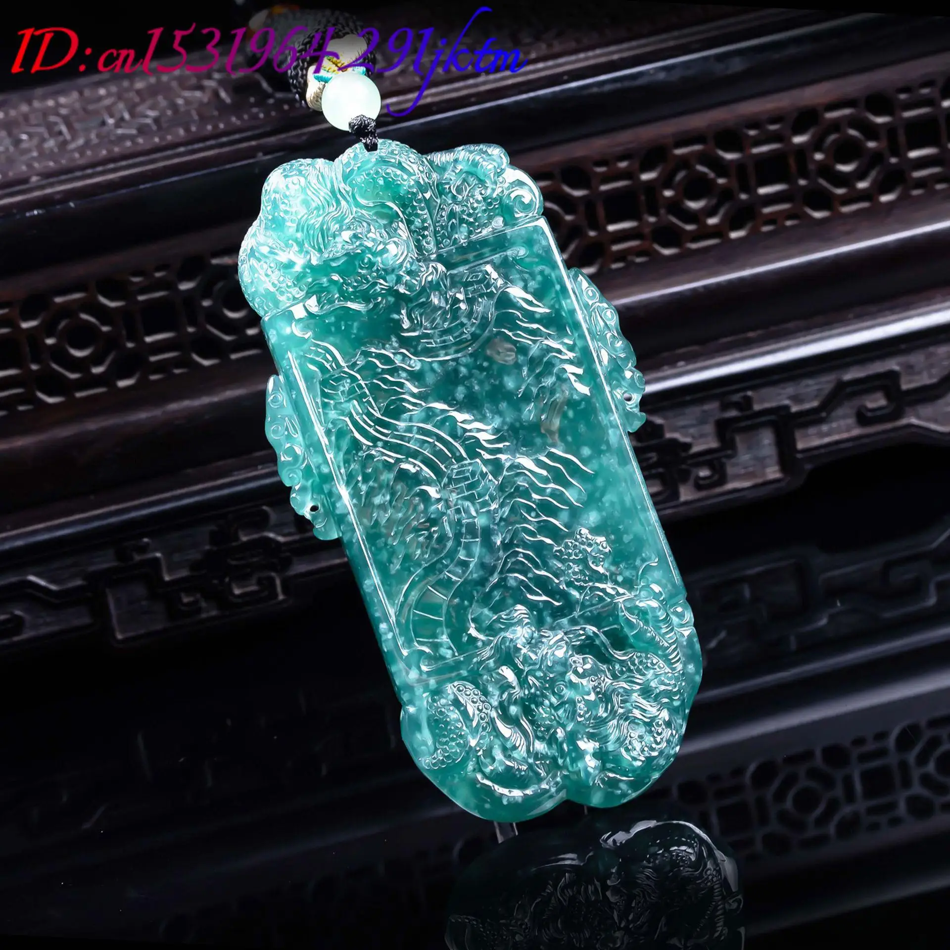Natural Myanmar Jadeite Dragon Pendant Necklace Talismans Charm Designer Accessories Luxury Fashion Real Jade Gifts for Women