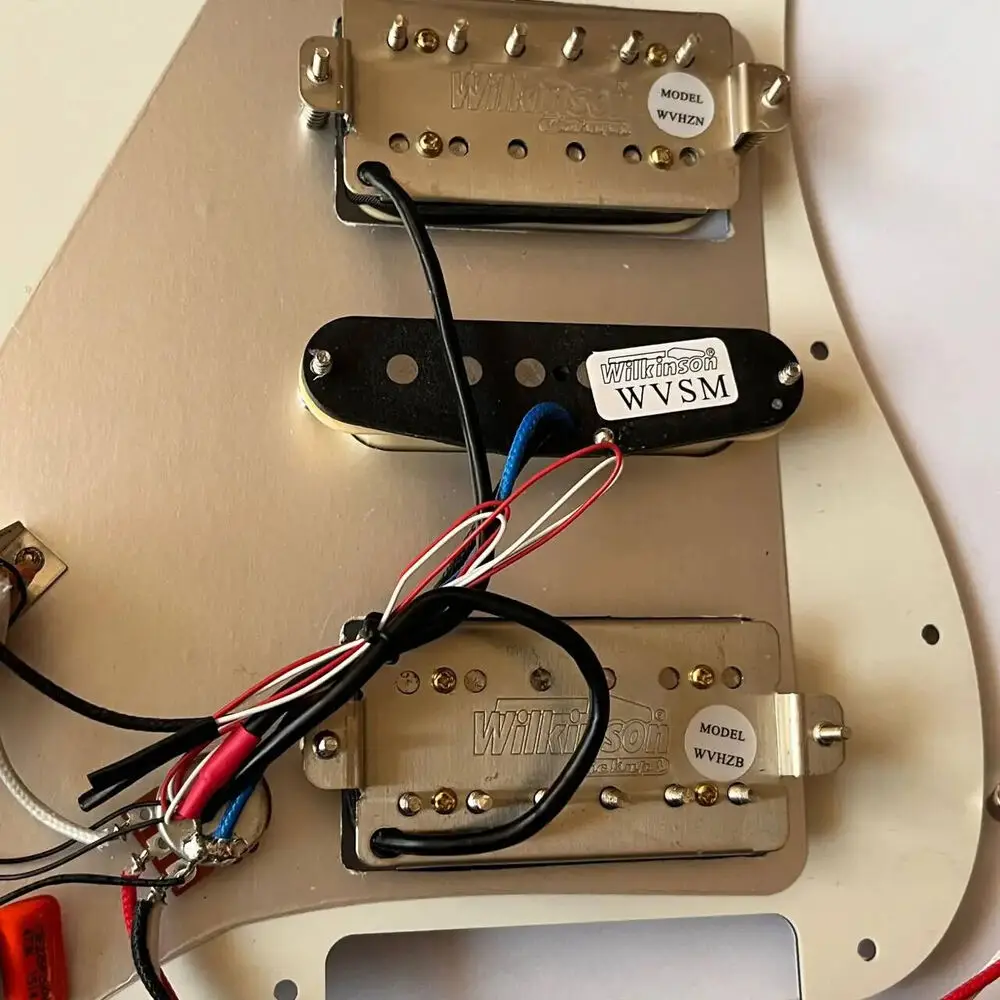 HSH Prewired Loaded ST Pickguard Set  Alnico 5 Humbucker Pickups Multi Switch Harnesses,For ST Guitar